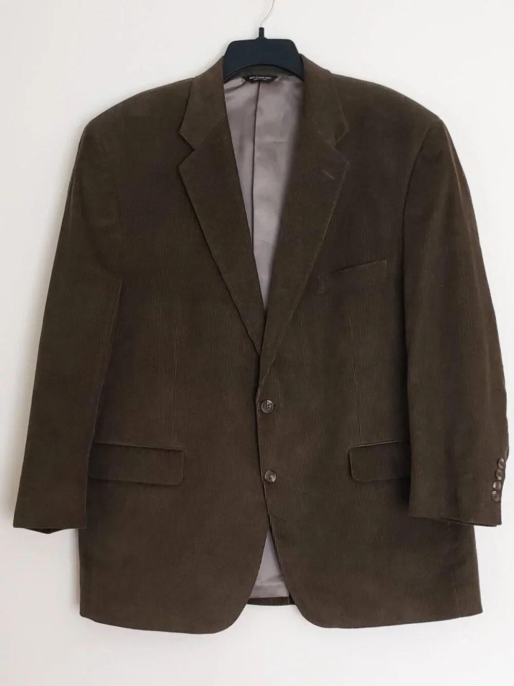 Chaps Ralph Lauren Men's 46R Corduroy Velvet Blazer Brown Sport Coat Jacket